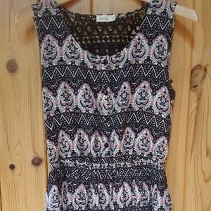 Lavand. Flower Print Summer Dress. Small